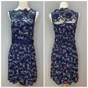 Free People Navy Floral Dress, M.